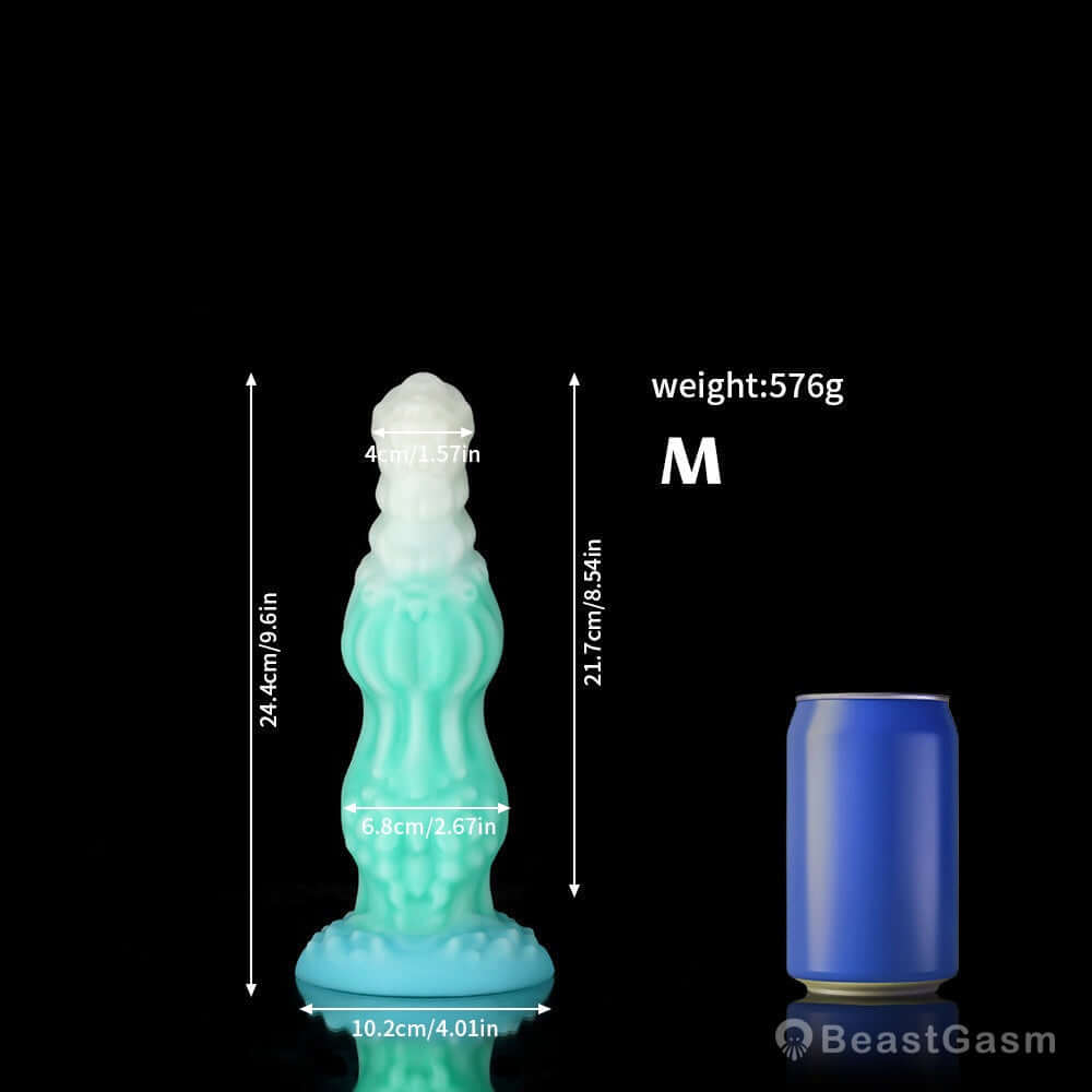 Colorful Dog Knot Dildo – Glow-in-the-Dark Fantasy Fun - BeastGasm